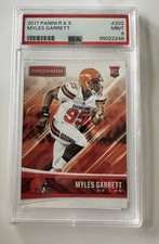 2017 Panini Rookies & Stars #202 Myles Garrett RC Rookie Card Browns PSA 9 Mint. rookie card picture