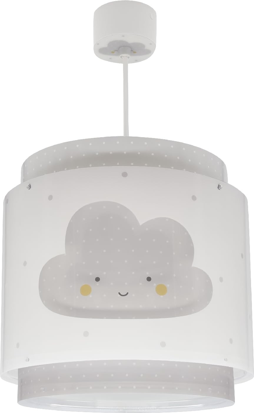 Chambre enfant : lustre nuage gris anti-éblouissement pour apaiser les nuits