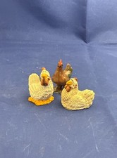 Mini figuras decorativas de cerámica de gallo de pollo casa de juegos casa de muñecas animales