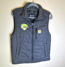 Carhartt Men  s M Insulated Full Zip Vest Gray Relaxed Fit Stand-Up Collar