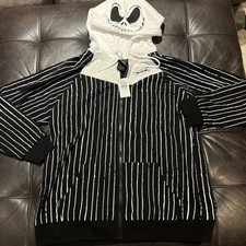 Disney Nightmare Before Christmas Hoodie Women's 2XL Jack Skellington New