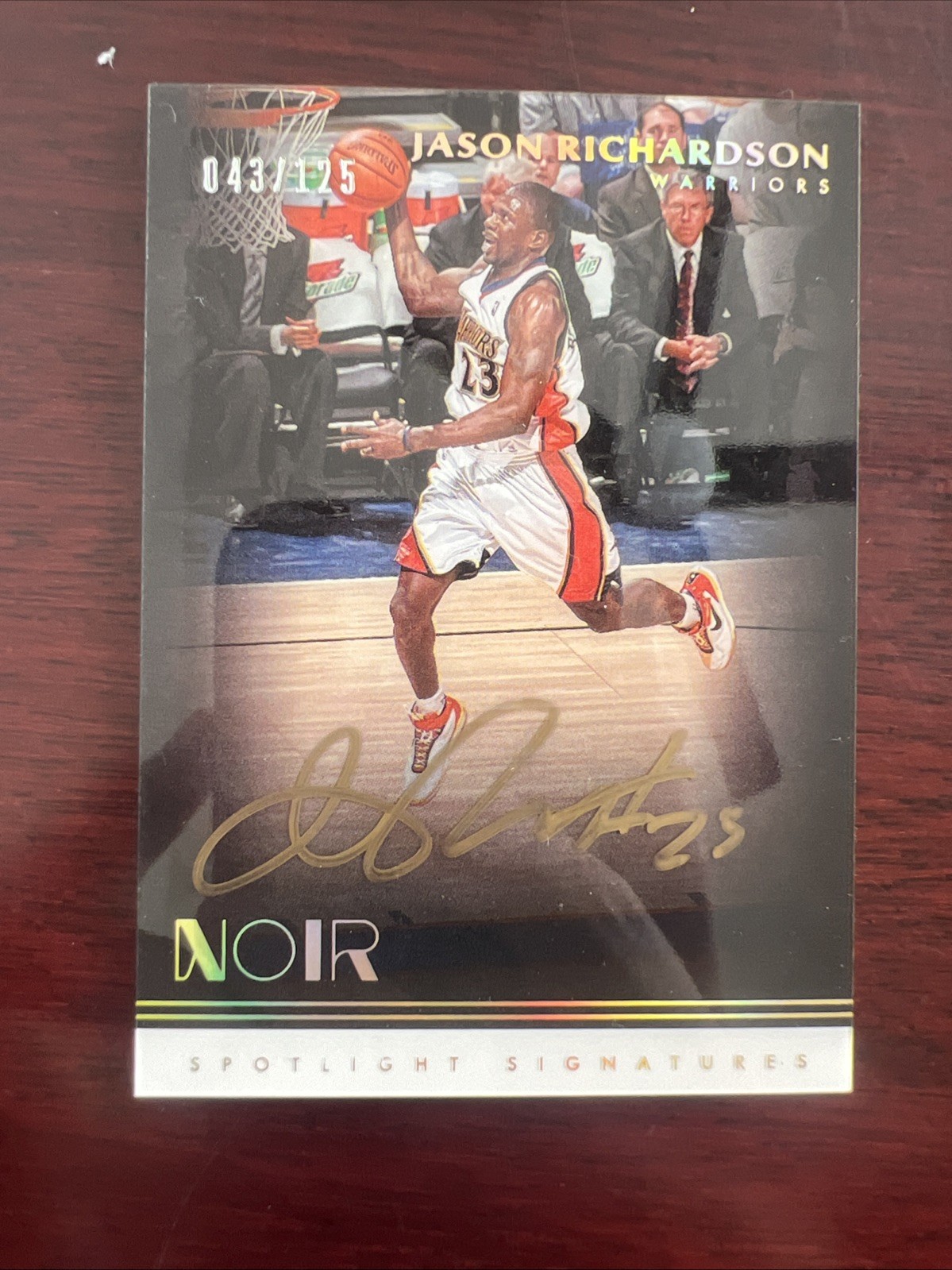 2019/2020 Panini Noir Spotlight Signatures Jason Richardson /125 Auto