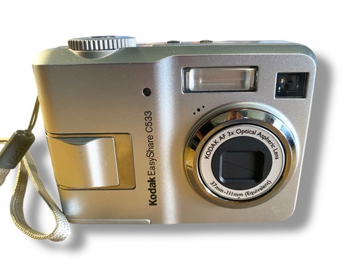 Kodak EasyShare C533 Digital Camera 5.0MP Silver w/ 1 GB SD Card & Case Tested - Picture 2 of 9