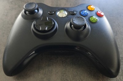 Original Xbox 360 Controller   schwarz   guter Zustand