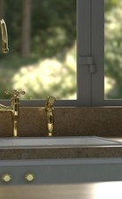 Unlacquered Brass Sink Sprayer, Kitchen Side Sprayer, Solid Brass Hand Sprayer