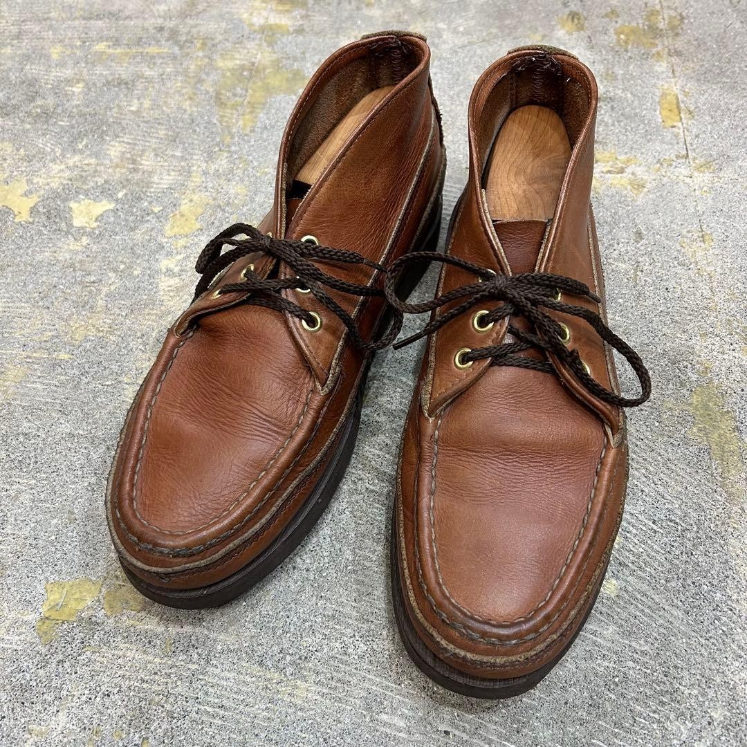 Russell Moccasin Sporting Clays Chukka Brown Leather 27cm US9 | eBay