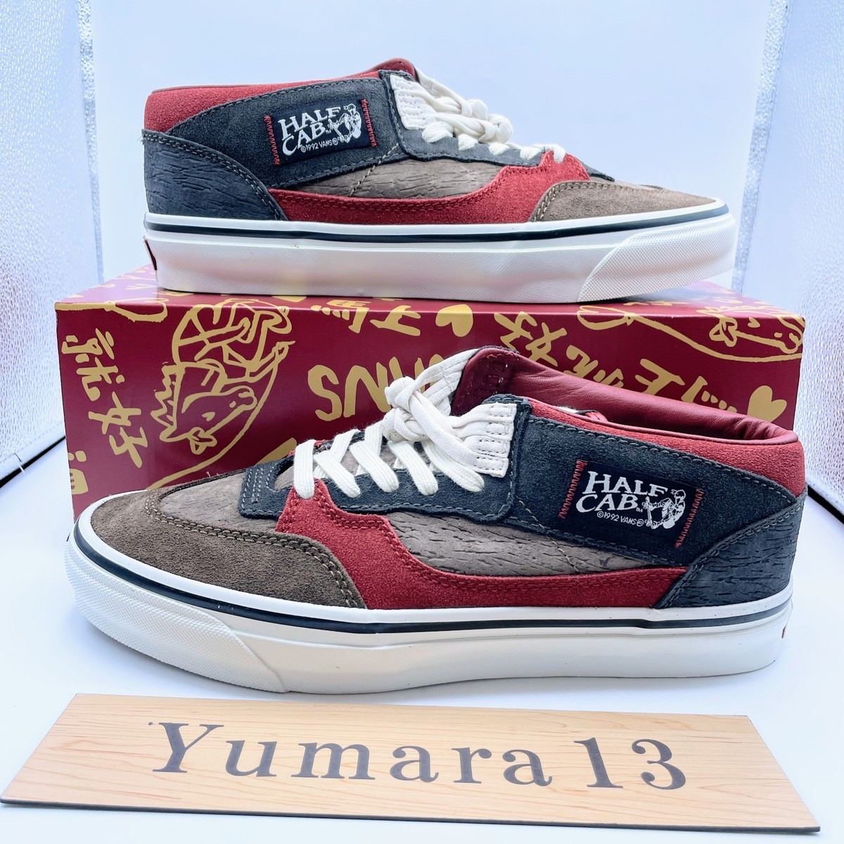 y*a様 VANS LX HALF CAB Reissue 33 Bolin 2 BOLIN × Vans Premium Half Cab Reissue 33 Bolin VN000EJ0HRZ Men's