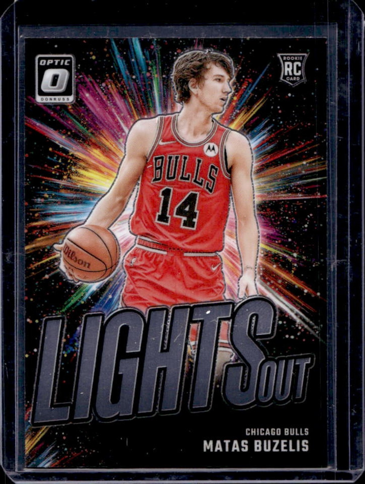 2024-25 Donruss Optic Matas Buzelis Lights Out RC Rookie #6 Bulls