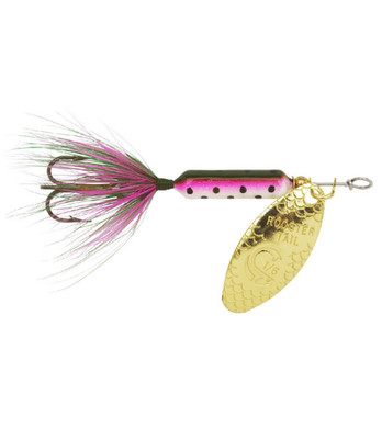 Worden's 208-RBOW Original Rooster Tail 1/8oz Rainbow Trout Spinner Lure