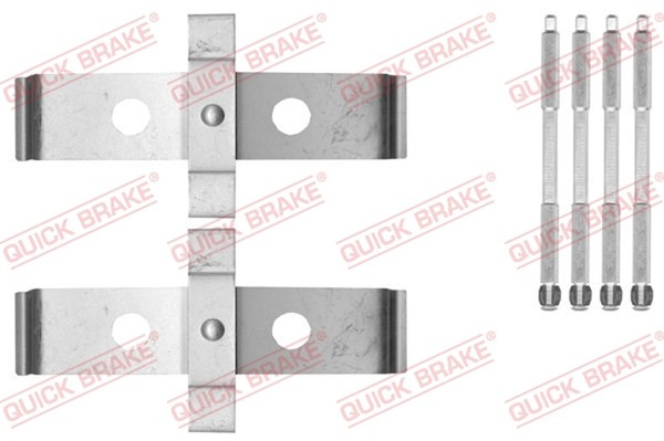 ZubehöRsatz Scheibenbremsbelag Quick Brake 109-1876 FüR Landrover Rover Range 4-image