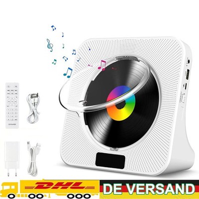 Tragbarer CD-Player mit Bluetooth 5.3 mit externem Verstärker CD-Musik CD-Player