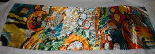 Billy Mills 2018 Olympic Rings Native American Collection 20"x54" Tribute Scarf