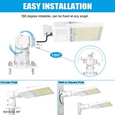 800W HPS/MH Equivalent 28000LM LED Parking Lot Light 200W Outdoor Shoebox Lights