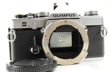 [Excellent+++] OLYMPUS OM-1 35mm MF SLR Camera w/ Body Cap and Flash adapter