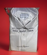 Charles Tyrwhitt Men's Dress Shirt Classic Fit 17.5x36 NWT White Long Sleeve