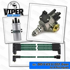 A Plus engine Electronic Distributor 65DM4 High Energy Viper Coil Green HT Leads