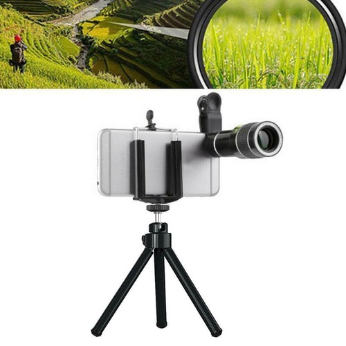 20X Zoom Adjustable Clip On Telephoto Lens External Mobile Camera Spotting Scope - Photo 6 sur 14