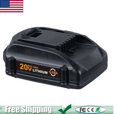 4.0Ah 20V MAX Lithium Battery 20 Volt WA3520 WA3525 WA3575 WG155 For Worx