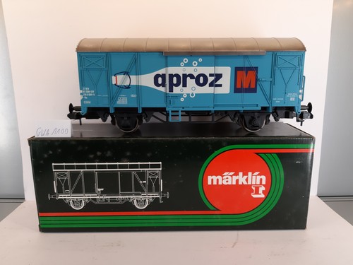 GWA1100 Märklin 5834 escala 1 - vagón de mercancías cubierto Aproz agua mineral en embalaje original Pa | Zustand: Gebraucht