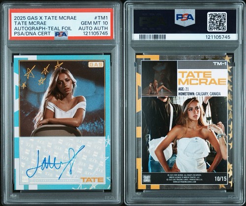 2025 GAS TATE MCRAE AUTO #TM-1 AUTOGRAPH /15 PSA 10 - Bild 3 von 3