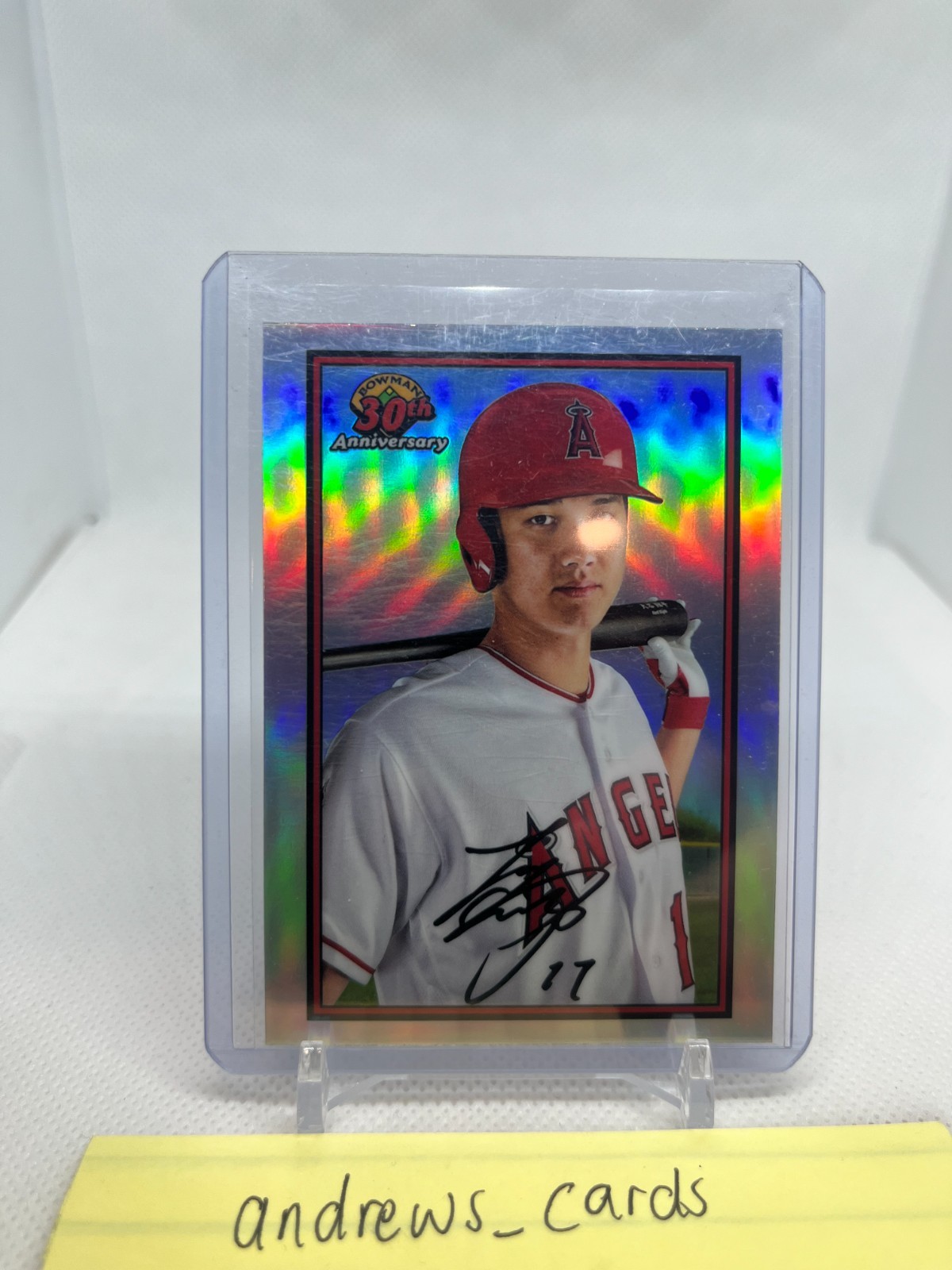 Shohei Ohtani 2019 Bowman 30th Anniversary B30-SO Chrome Refractor Dodgers 2ndRC