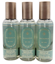 NEW Bath Body Works Lot of 3 Bottles Aroma Eucalyptus Oil Perfume Mist 5.85 oz