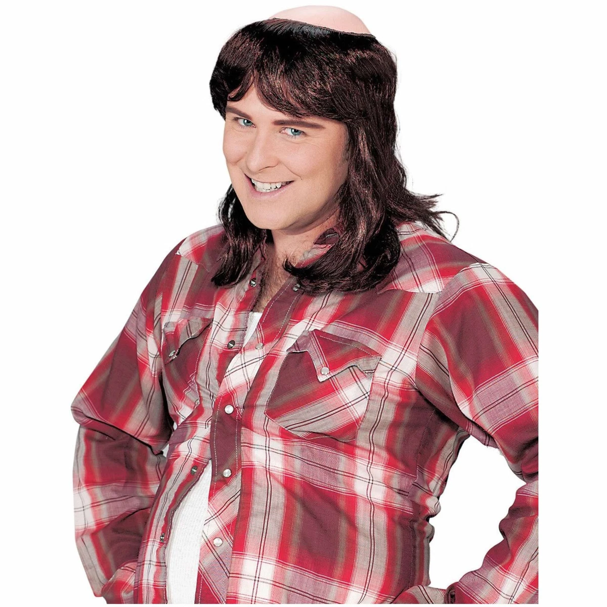 Peluca De Calva Realista Para Hombre – Disfraz De Cosplay De Calvo Con Pelo Rizado, Accesorio De Halloween Y Carnaval Para Monjes, Magos Y Médicos