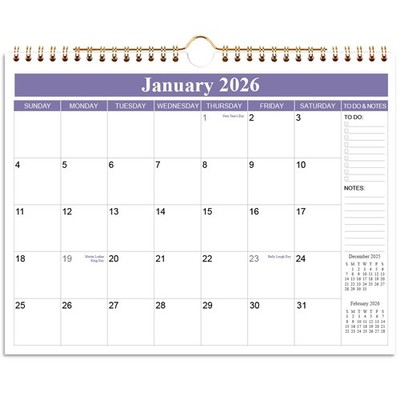 2026 Calendar - Calendar 2026 from January 2026 - December 2026, Wall Calendar