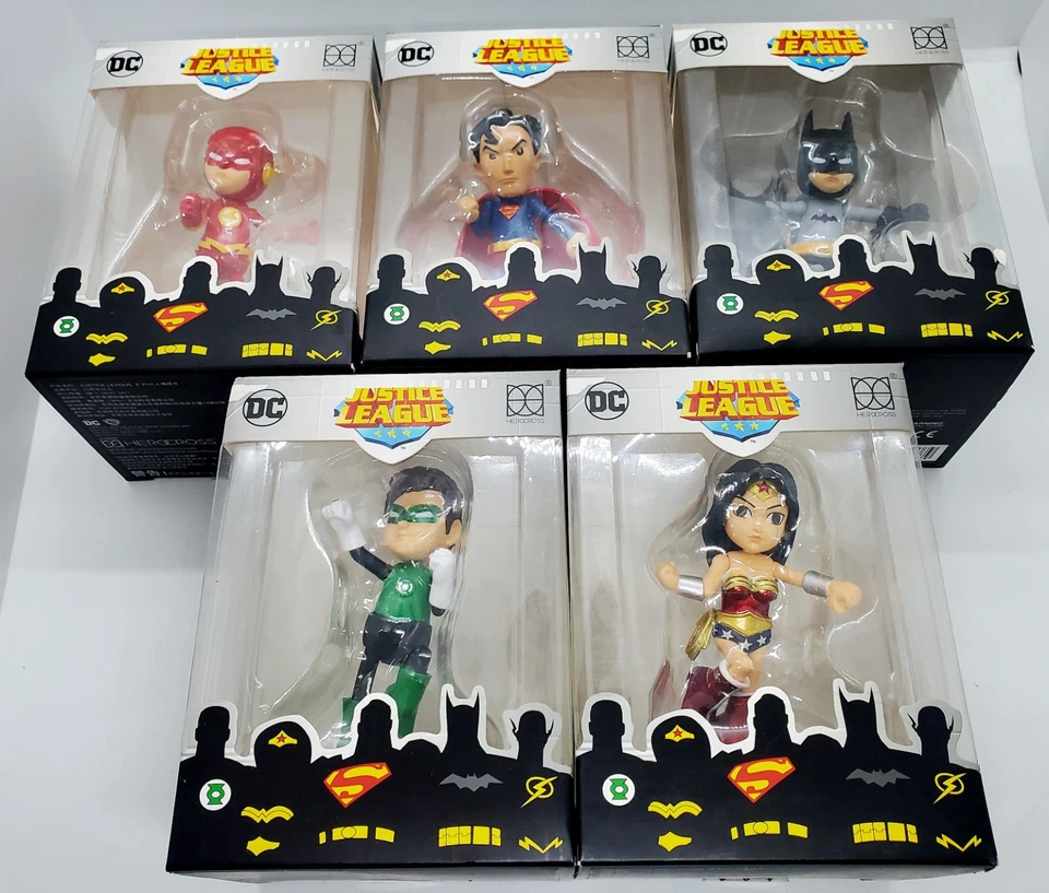 Brand New! Complete Set of 5 DC Comics Justice League 3” Batman Superman Mint!🔥 - Image 3 of 4