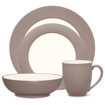 Noritake Colorwave Clay 4Piece Rim Place Setting, Service for 1