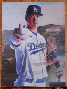 Shohei Otani Lenticular Poster 3 in 1 + Los Angeles Dodgers 15 1/2 ×11 1/2 
