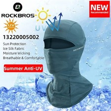 Ice Silk Balaclava Face Mask UV Protection Ski Snowboard Hood Black Shiesty