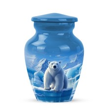 Polar Bear Urns Urns For The Ashes Human Cremation 3 Inch Burial Memorial Adult
