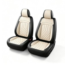 For Kia Soul 2010-2026 Car 2-seat Covers Front Row Luxury Leather Protector