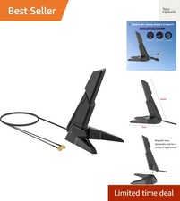 External 2.4G/5G/6GHz WiFi 6 6E Tri-Band Magnetic Base Replacement Antenna fo...