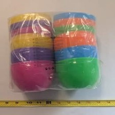 NEW - JOYIN Jumbo Plastic Easter Eggs 6-Pack Fillable Colorful Hunt Eggs