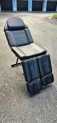 Black Adjustable Facial Massage Salon Tattoo Chair Bed