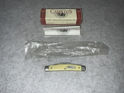 Vintage Camillus USA 712 Yello Jaket 4 Blade Congress Pocket Knife Mint In Box