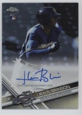 2017 Topps Chrome Rookie Auto Refractor /499 Lewis Brinson #RA-LB Auto u0u