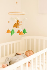 Baby Mobile Dragon Nursery Decor Neutral Baby Shower Gift Handmade