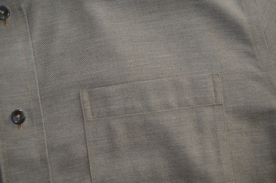 Camisa de vestir Enro para hombre manga larga marrón algodón bolsillo medio Foto 3 de 4