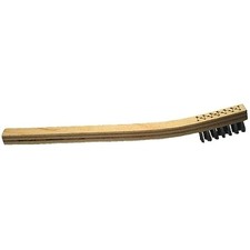 Welders Toothbrushes, 7 1/2", 3 X 7 Rows,Carbon Steel Wire, Wood Handle Advance