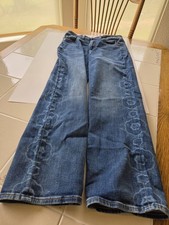 Chico's High Rise Straight Leg Blue Denim Jeans. Chico's Size 1. US size 8.