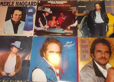 MERLE HAGGARD LP Lot SONGS I'LL ALWAYS SING Among The Stars ITS ALL IN THE GAME
