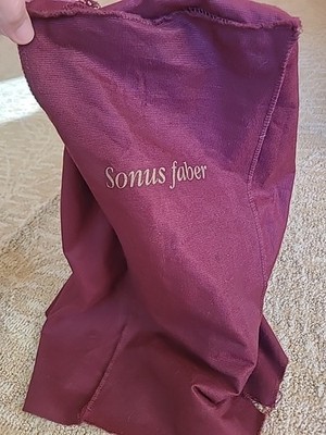 2 SONUS FABER Original Fabric Dust Covers For Cremona Auditor M Bookshelf 