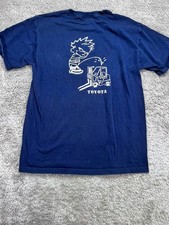 Vtg 90s Calvin Peeing Nissan Forklift T Shirt Toyota Fruit of the Loom Y2K L