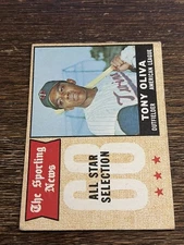 1968 TOPPS TONY OLIVA #371 ALL STAR TWINS VG-EX OR BETTER