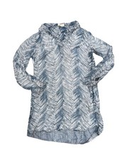 Anthropologie Bella Dahl Chambray Shirt Dress Denim Size S 3/4 Sleeve A003455