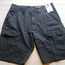 Wrangler Five Star Relaxed Fit Gray Stretch Cargo Shorts Men's Size 30 New