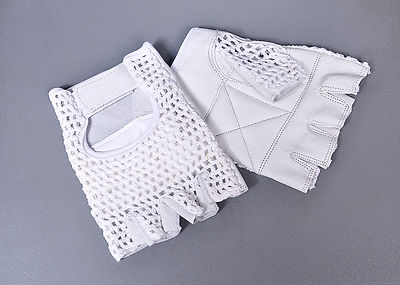 GEWICHTHEBEN GEPOLSTERTE MESH LEDER HANDSCHUHE FITNESS TRAINING RADFAHREN GYM